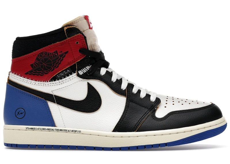 JORDAN Jordan 1 Retro High OG SP Fragment x Union LA Varsity Red Sport Royal, product photo 1