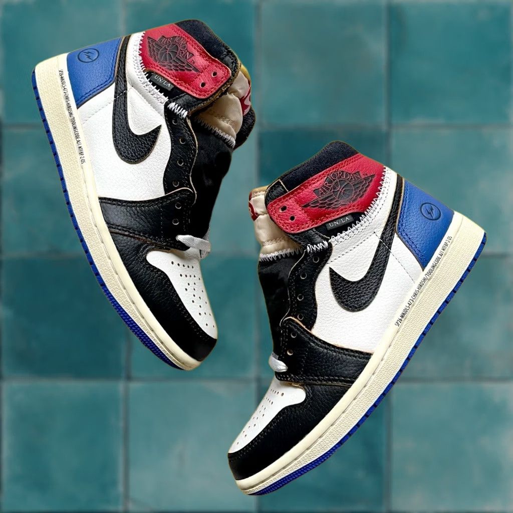 JORDAN Jordan 1 Retro High OG SP Fragment x Union LA Varsity Red Sport Royal, product photo 3